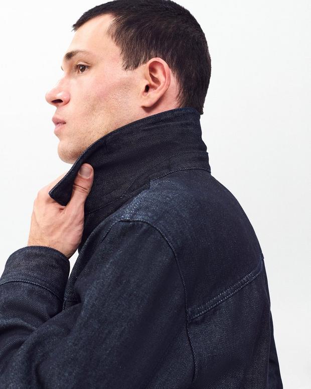 デニム ボウ トラッカー ジャケット