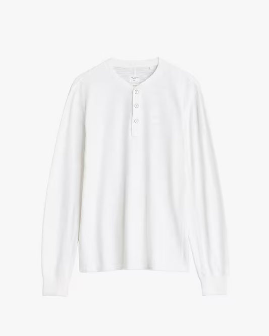 クラシック フレーム ロングスリーブ ヘンリー - WHITE