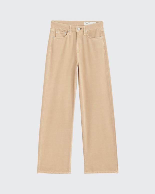 フェザー ウェイト ローガン ワイド レッグ ー BEIGE