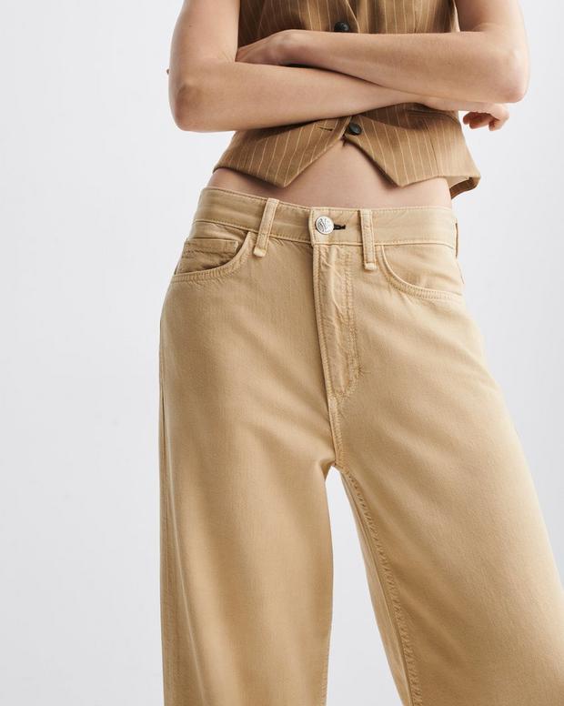 フェザー ウェイト ローガン ワイド レッグ ー BEIGE