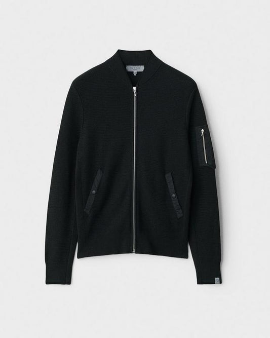 ヘンプ ブレンド マンストン ボマー - BLACK