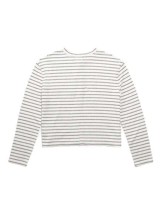 ザ ニット ストライプ ボクシー カーディガン