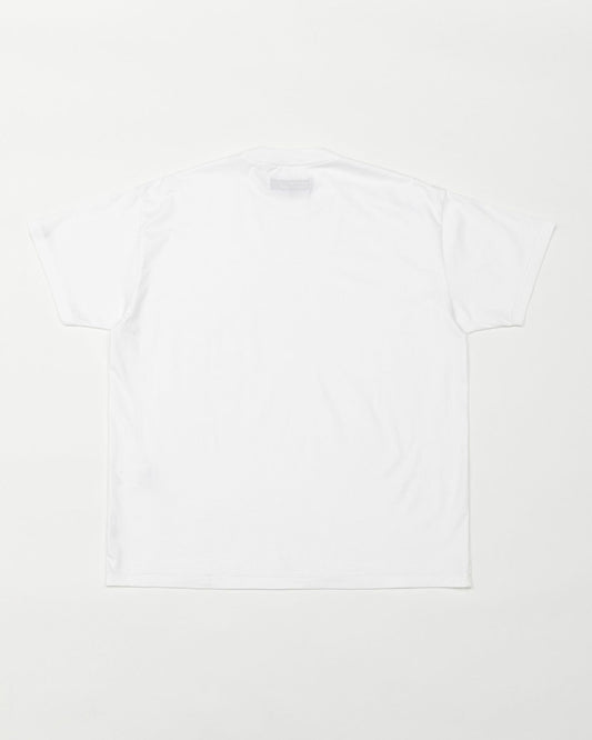ショート スリーブ クルーネックT w/ポケット – WHITE