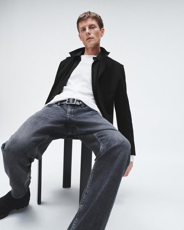 ジャパニーズ ウール プロスペクト カーディガン - BLACK