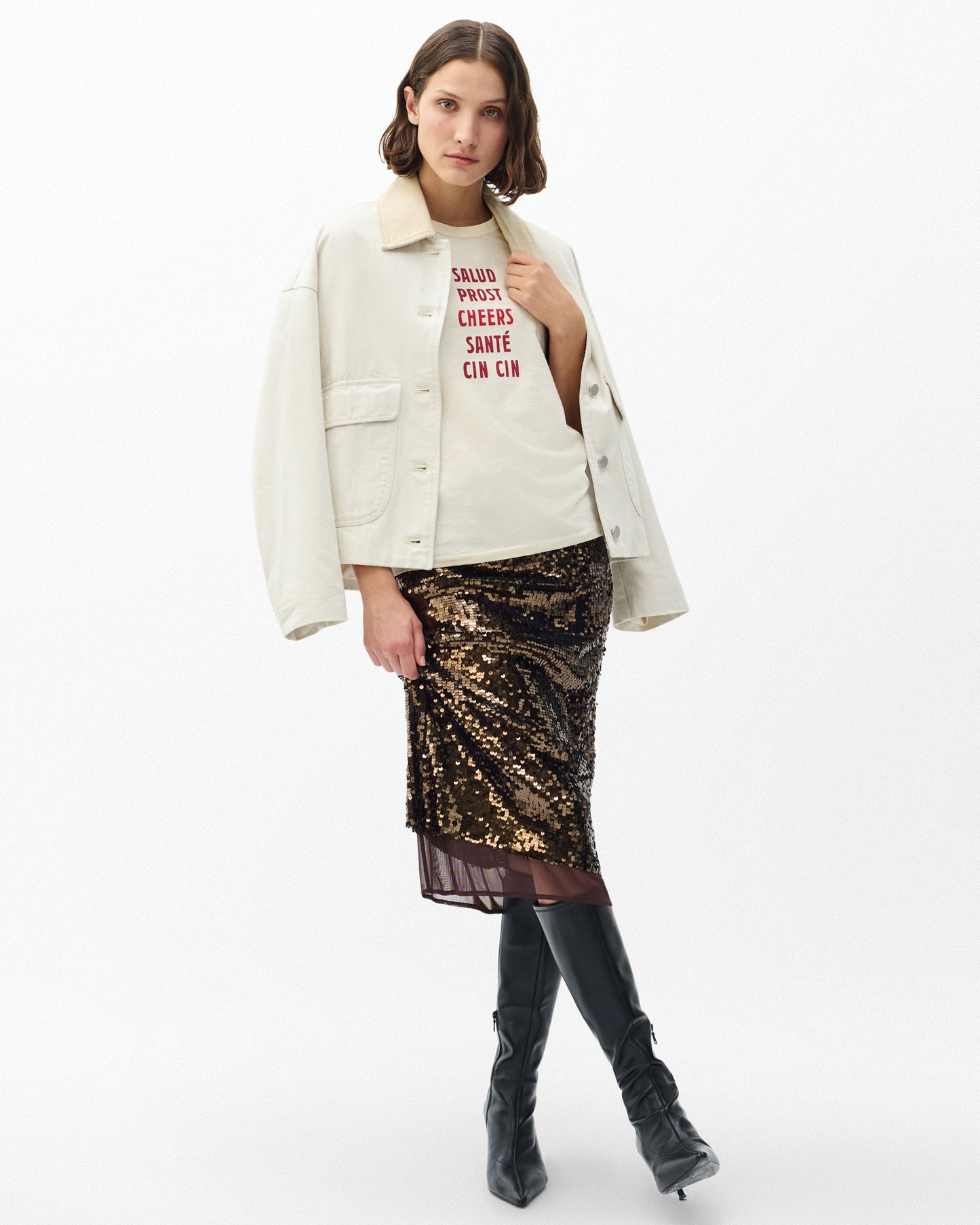 ルーシー シークイン スカート