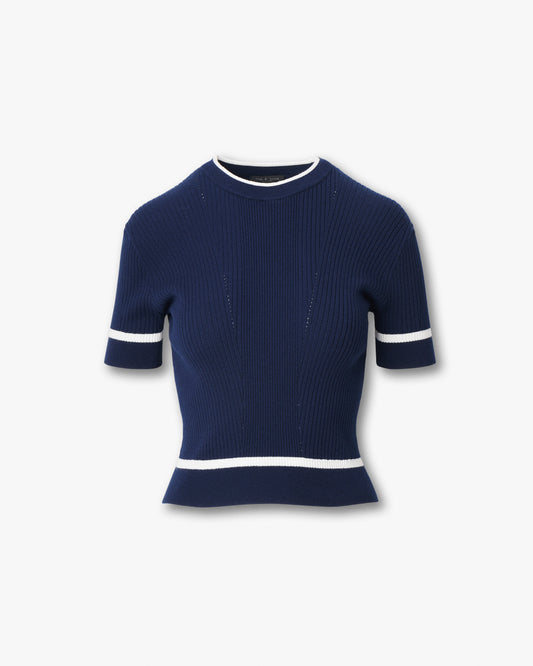 カッシー リブ ショートスリーブ