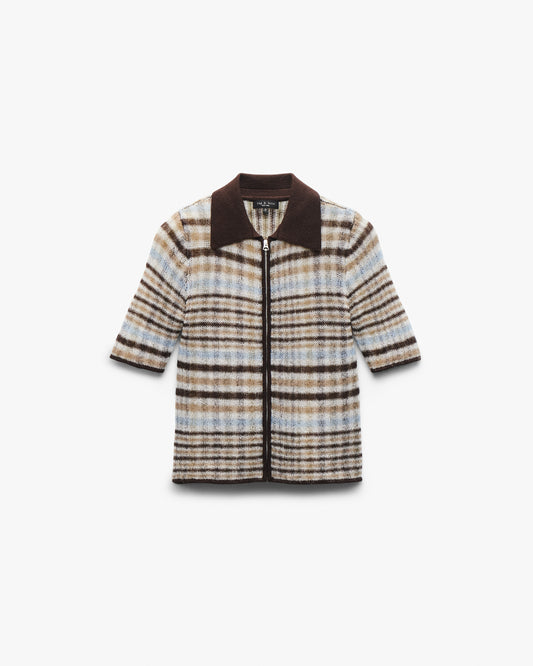 レヴァ ショートスリーブ ジップ ポロ セーター - IVRMT