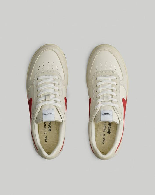 レトロ コート スニーカー - OFFWHT/RED