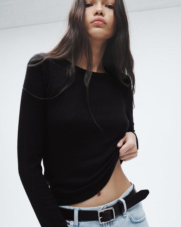 ザ ニット ロングスリーブ - BLACK