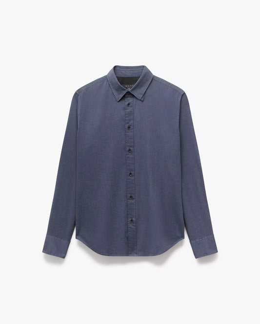 トムリン ストレッチ ドビー シャツ - SHARKBLU