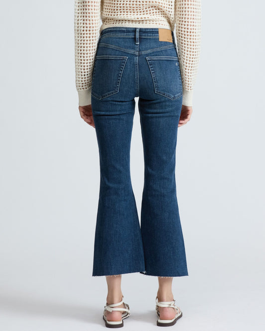 フレキシ ダリア ミッドライズ アンクル フレア