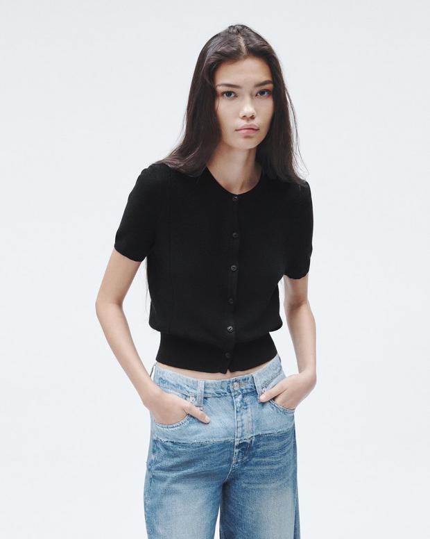 ディナ　ショートスリーブ　カーディガン