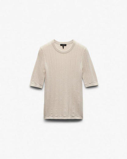 フランチェスカ　メリノ　ショートスリーブ　セーター