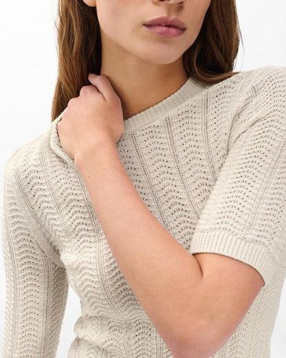 フランチェスカ　メリノ　ショートスリーブ　セーター