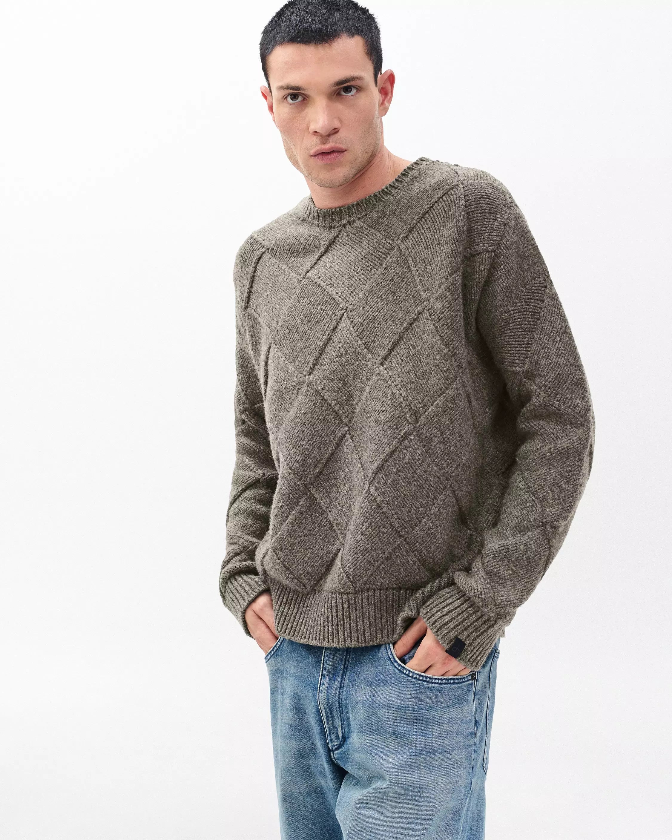新作通販 rag&bone ラグ&ボーン ニット クルーネック ボーダー S