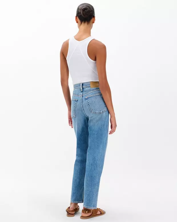 ハーロウ　ミッドライズ　アンクル　ストレート