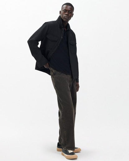 ハーヴィー　ニット　ポロ - BLK