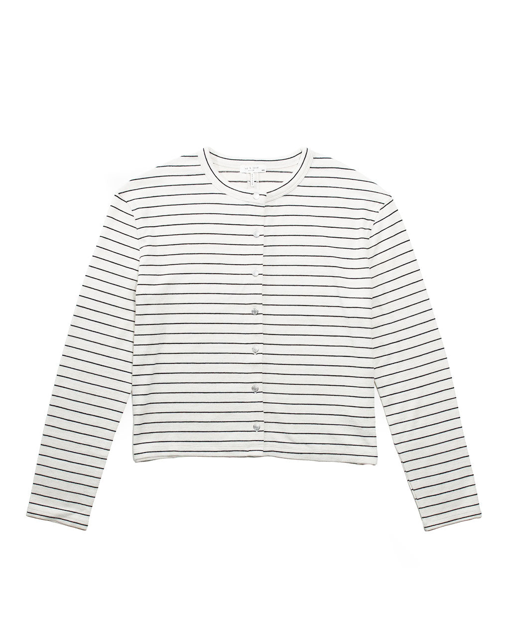 ザ　ニット　ストライプ　ボクシー　カーディガン