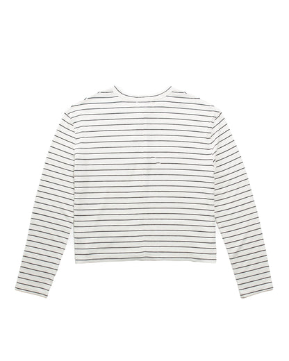 ザ　ニット　ストライプ　ボクシー　カーディガン