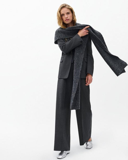 イリーナ　ストライプ　ハイライズ　テイラード　パンツ