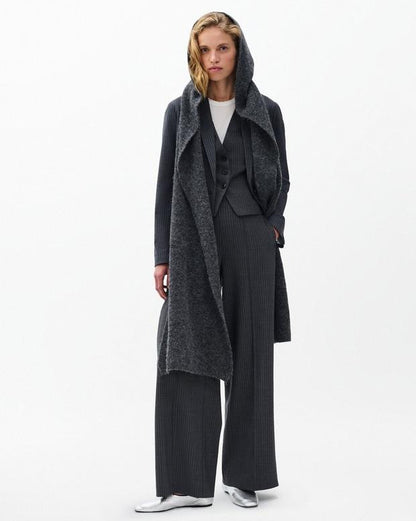 イリーナ　ストライプ　ハイライズ　テイラード　パンツ