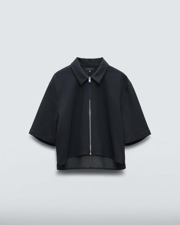ジュニー　ポンチ　トップ - NAVY STRIPE