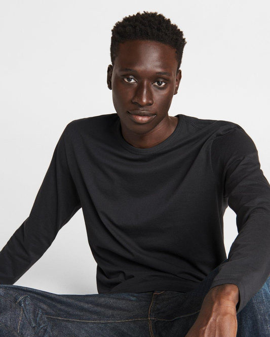 プリンシプル　ロングスリーブ　ベースT - BLACK