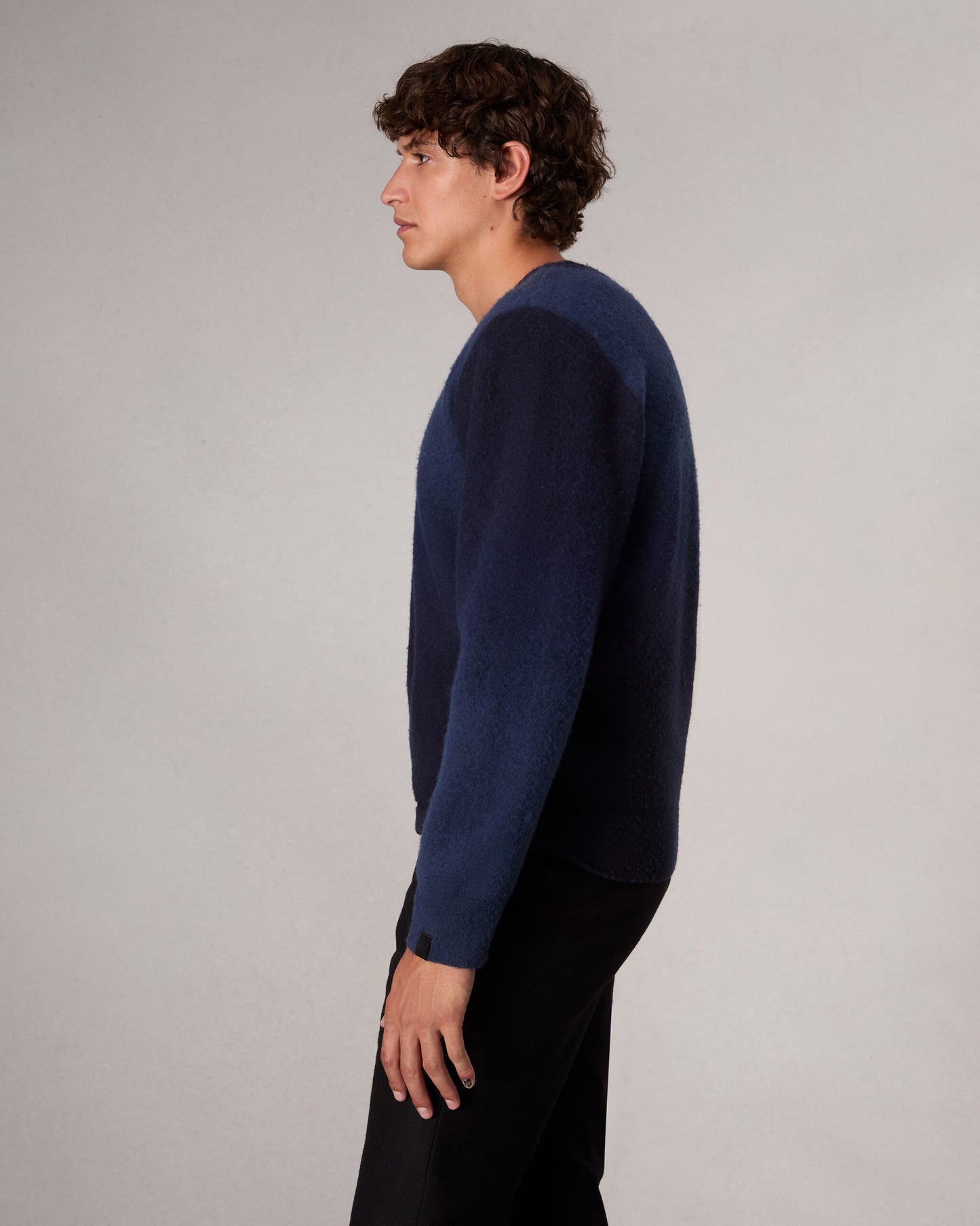 ダウニング　カシミア　ブレンド　クルー