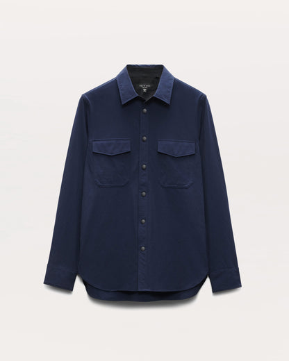 CPO　ナイロン　シャツ　ジャケット - NAVY