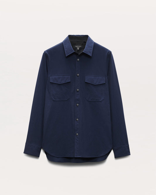 CPO　ナイロン　シャツ　ジャケット - NAVY