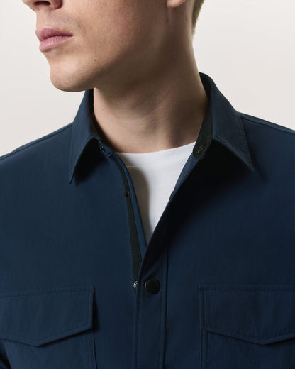 CPO　ナイロン　シャツ　ジャケット - NAVY