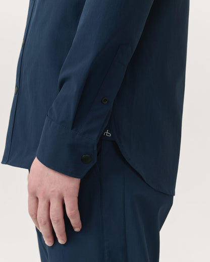 CPO　ナイロン　シャツ　ジャケット - NAVY