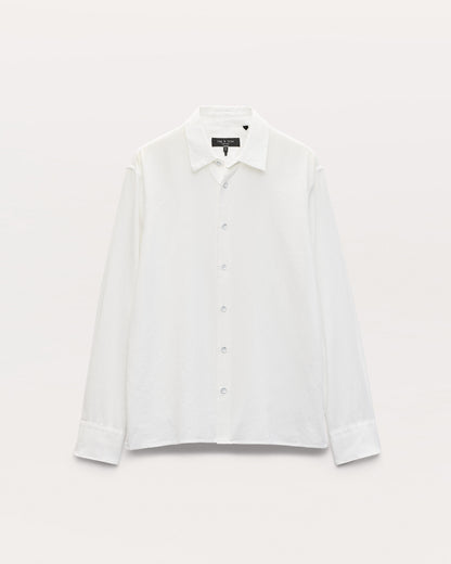 ダルトン　ロングスリーブ　シャツ - WHITE