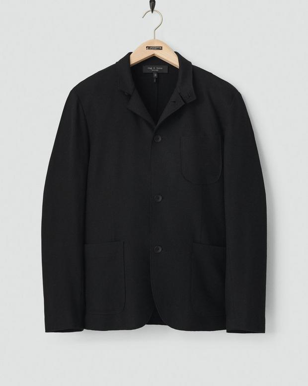 ジャパニーズ　ウール　プロスペクト　カーディガン - BLACK