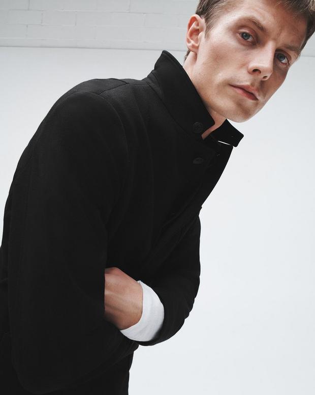 ジャパニーズ　ウール　プロスペクト　カーディガン - BLACK