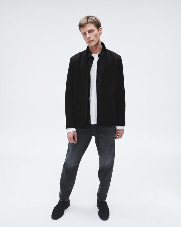 ジャパニーズ　ウール　プロスペクト　カーディガン - BLACK