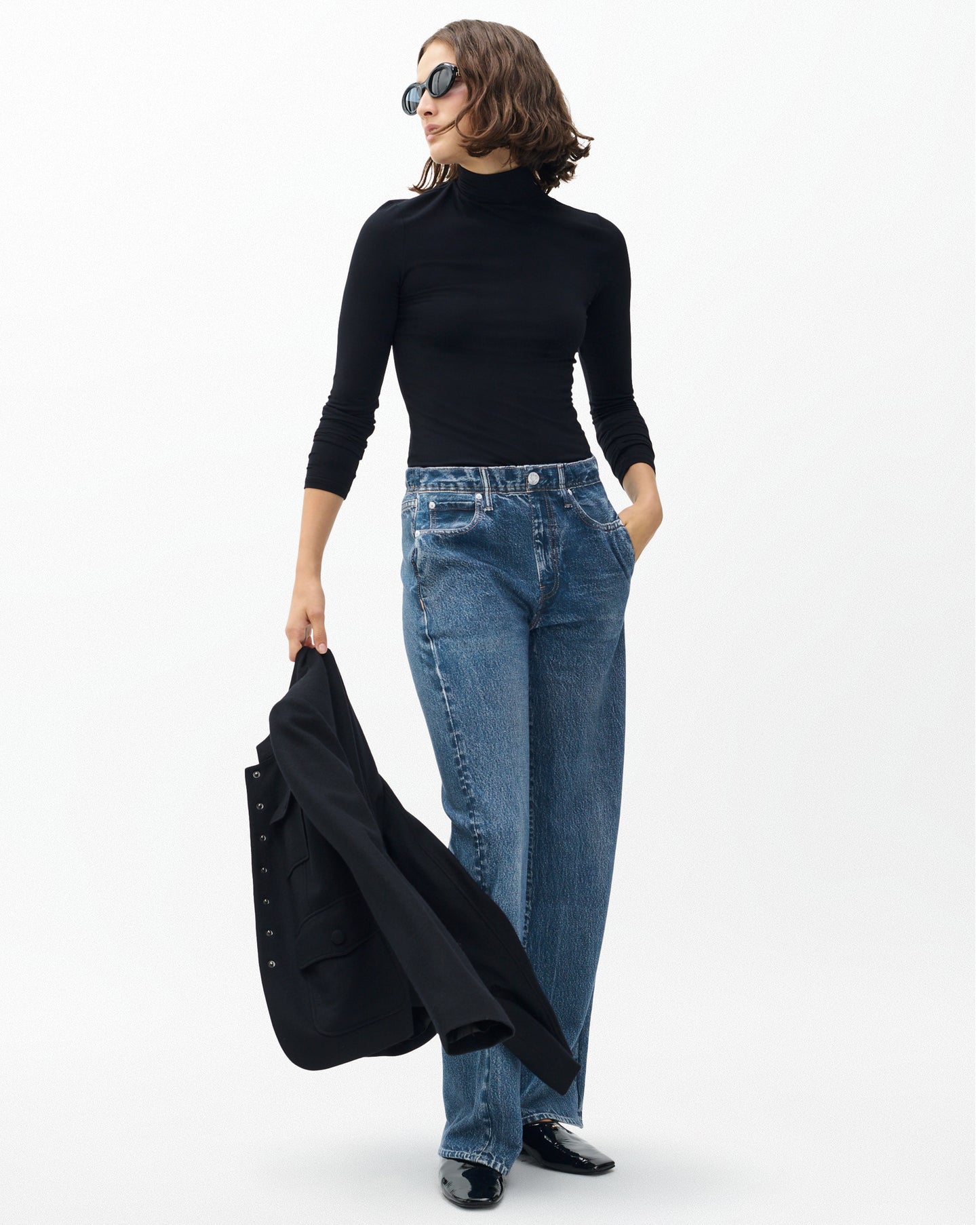 ミラマー　フリース　プルオン　ワイドレッグ