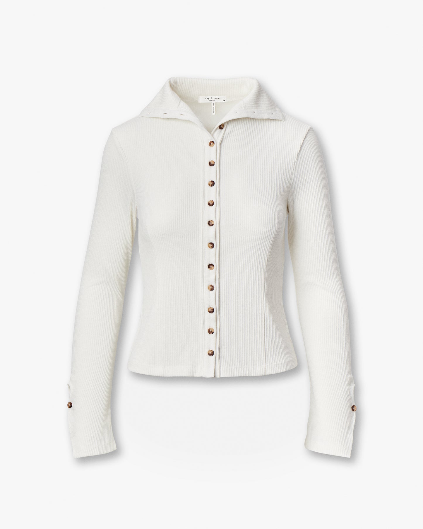 ザ　ニット　リブ　ボタン　カーディガン