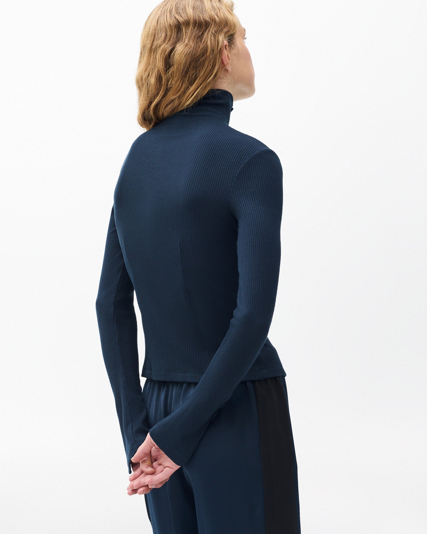 ザ　ニット　リブ　ボタン　カーディガン