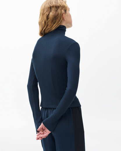 ザ　ニット　リブ　ボタン　カーディガン