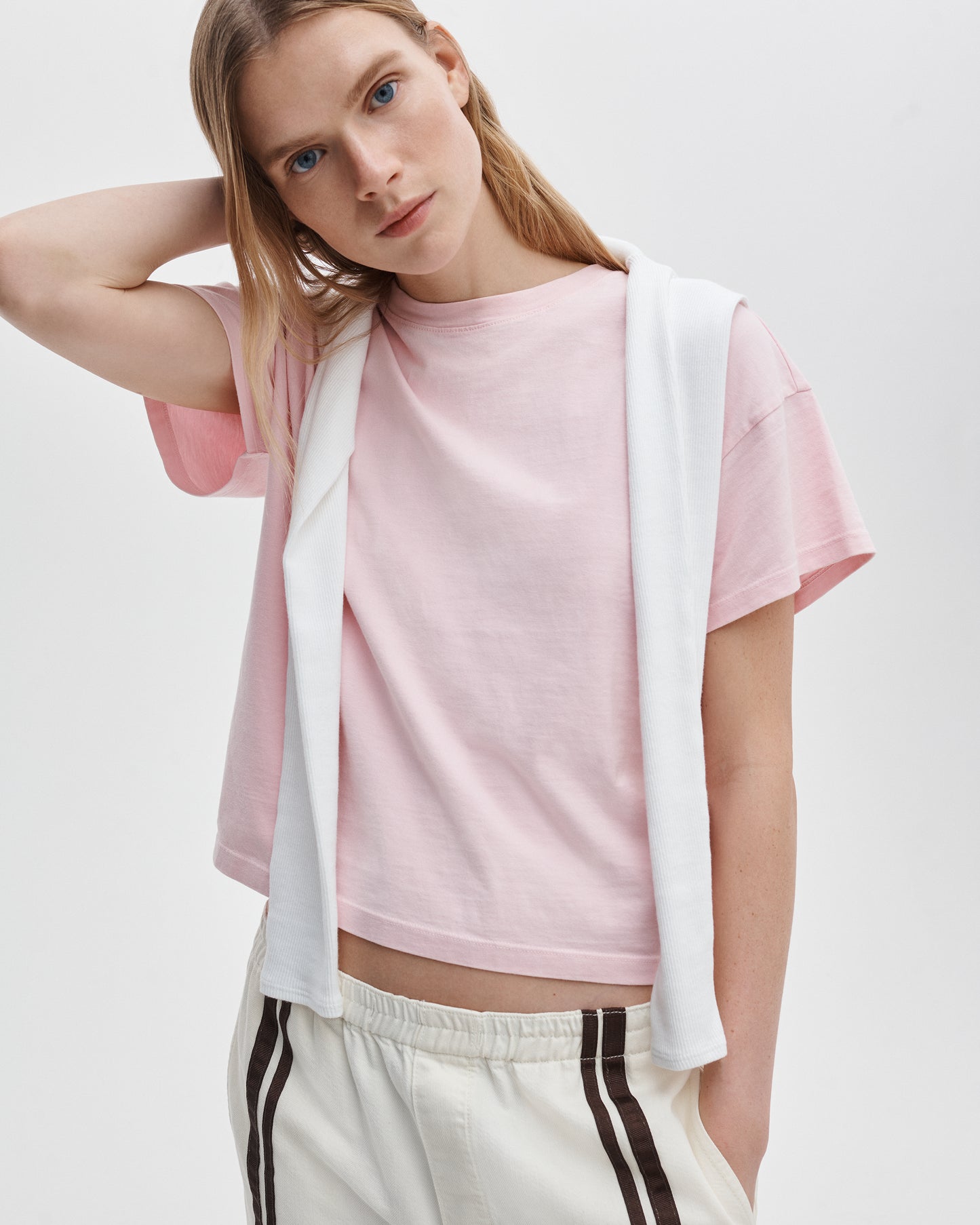 ディストレスド　ウォッシュド　ケリー　ボクシーT
