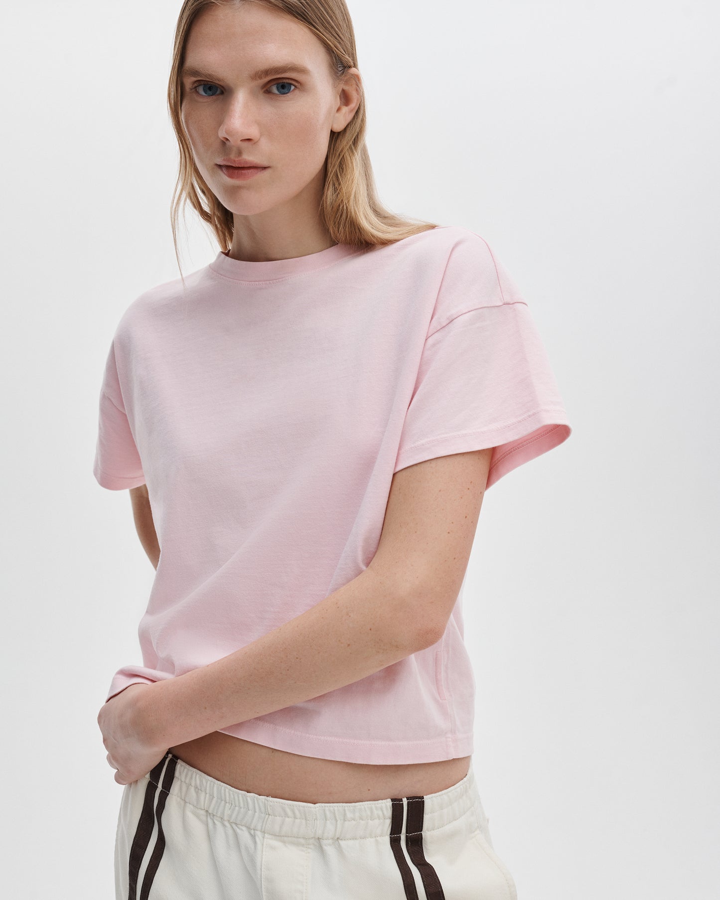 ディストレスド　ウォッシュド　ケリー　ボクシーT