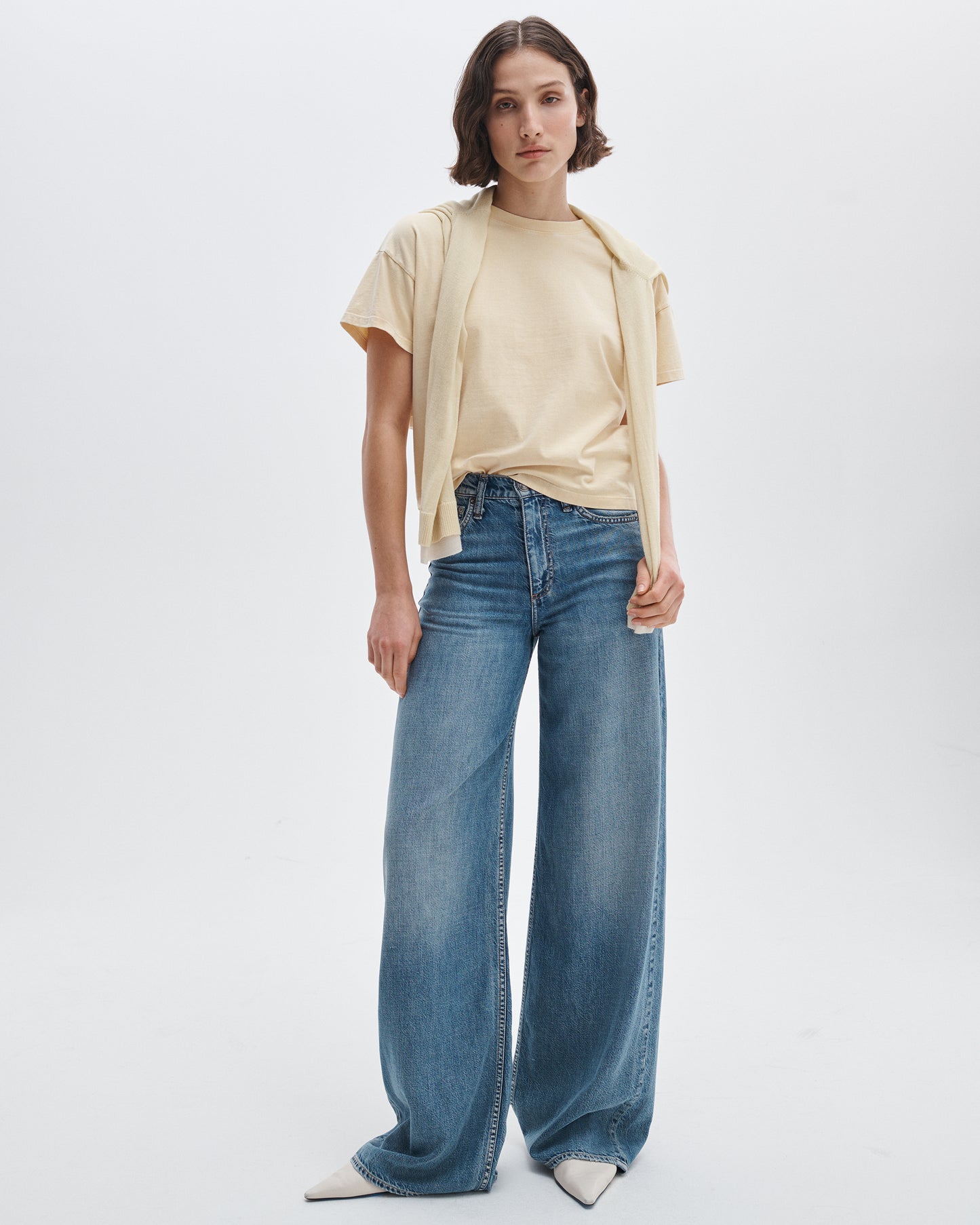ディストレスド　ウォッシュド　ケリー　ボクシーT