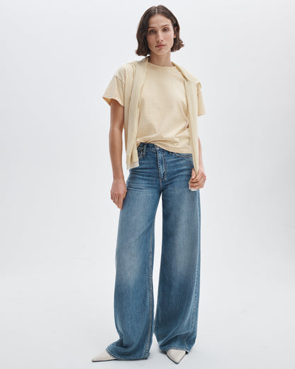 ディストレスド　ウォッシュド　ケリー　ボクシーT