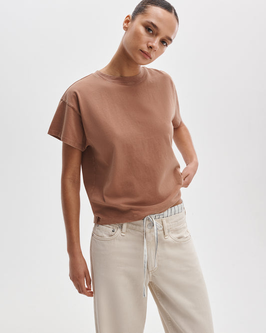 ディストレスド　ウォッシュド　ケリー　ボクシーT