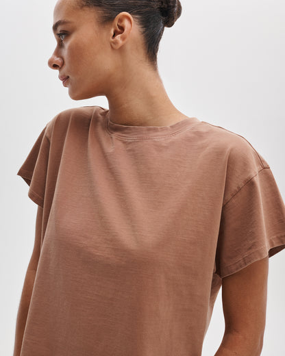 ディストレスド　ウォッシュド　ケリー　ボクシーT