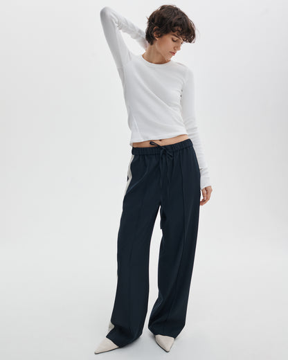 ザ　エッセンシャル　リブ　クルー　ロングスリーブ
