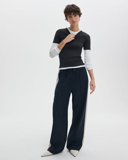 ザ　エッセンシャル　リブ　ショートスリーブ　クルー