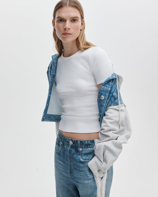 ザ　エッセンシャル　リブ　ショートスリーブ　クルー