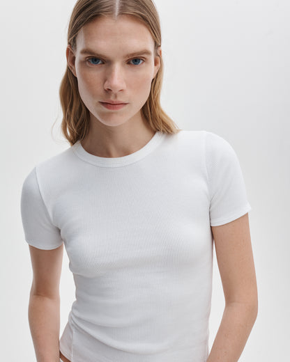 ザ　エッセンシャル　リブ　ショートスリーブ　クルー